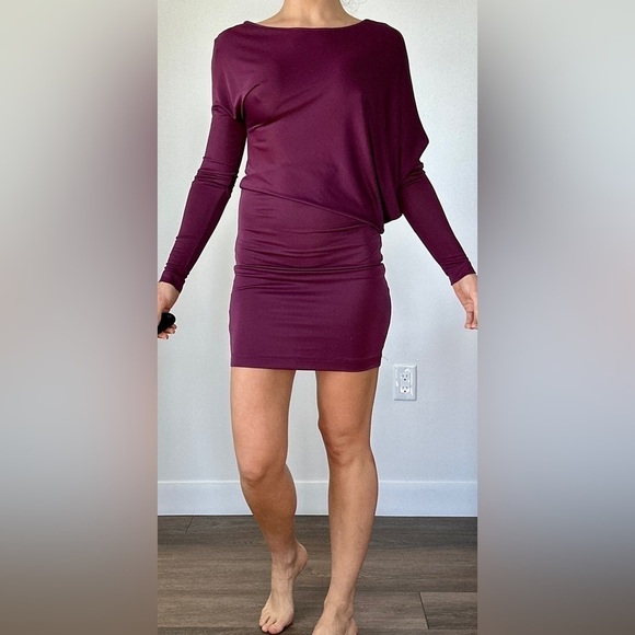 BCBG Max Azria Ruched Sleeve Dress Size S - Picture 1 of 8